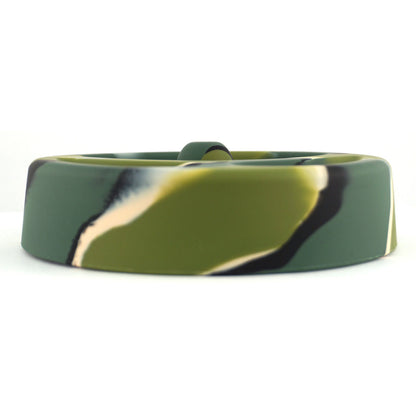 Camouflage Silicone Ashtray With Built-In Snuffer