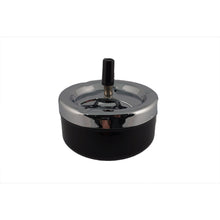Load image into Gallery viewer, Black Push Down Ashtray With Spinning Tray
