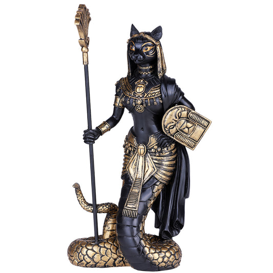 Bastet Snake Statue