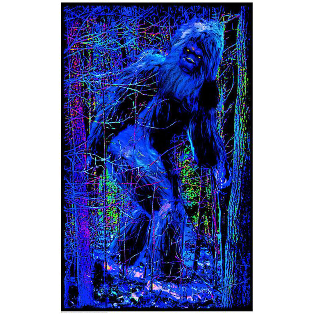 Bigfoot Blacklight Poster