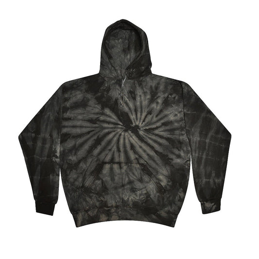 Black Spider Tie-Dye Pullover Hoodie