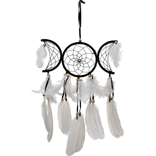 Black Triple Moons Dreamcatcher