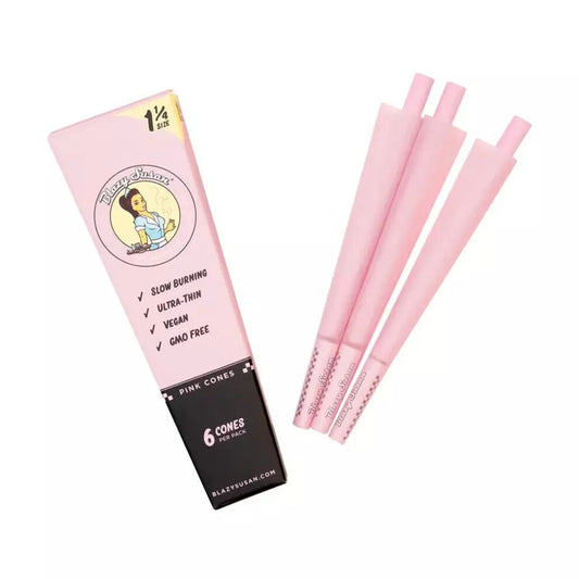 Blazy Susan Pink 1.25 Cones 6pk