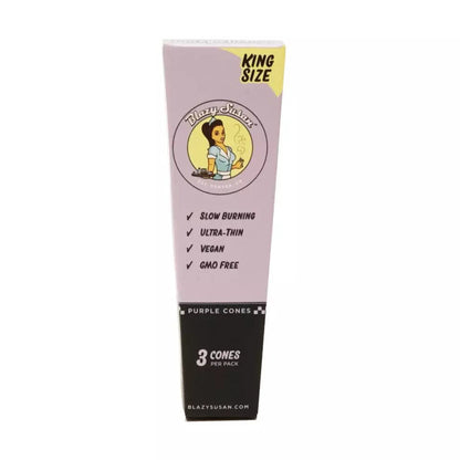 Blazy Susan Purple King Size Cones 3pk