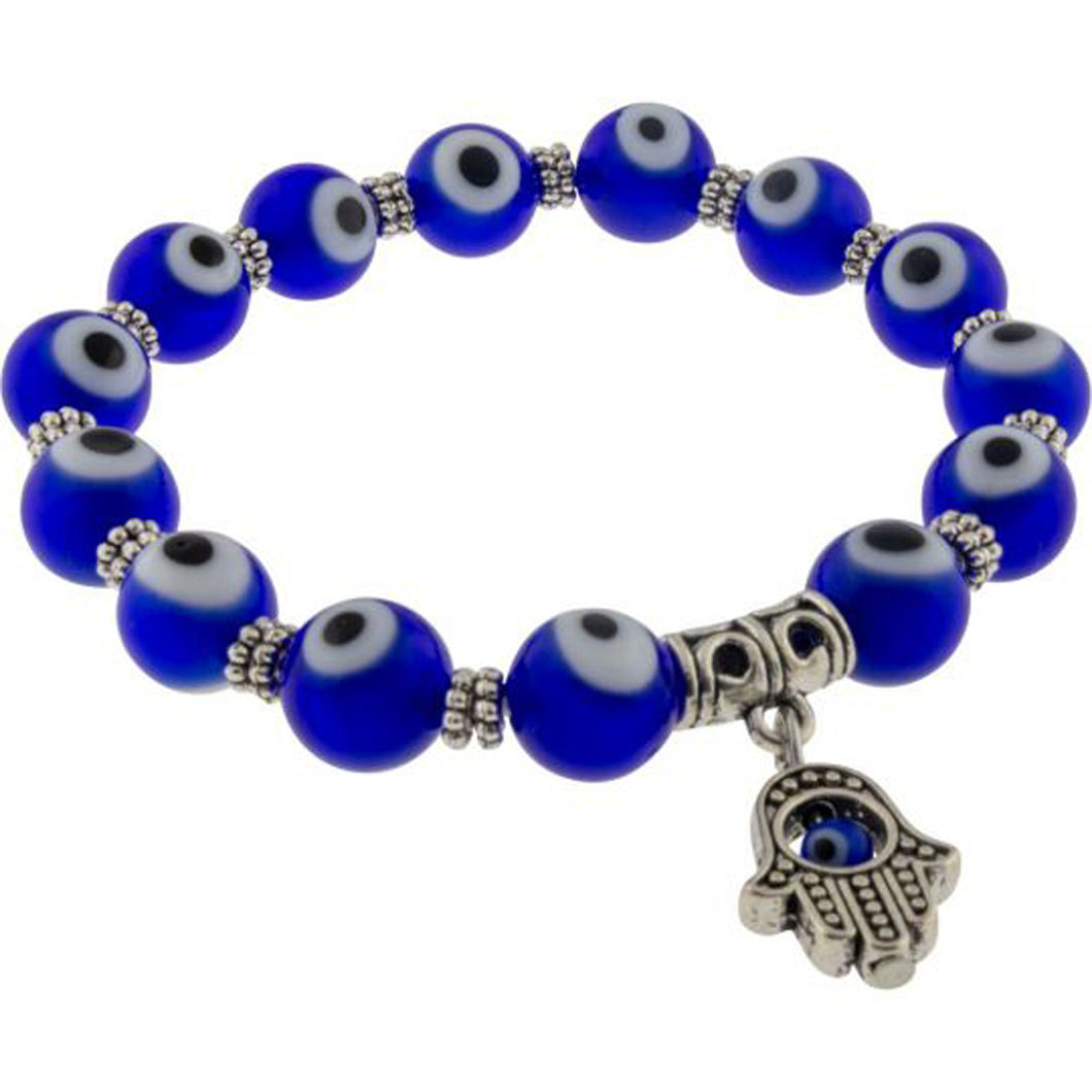Blue Evil Eye & Fatima Hand Protecion Bracelet