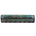 Blue Hand Painted Coffin Incense Burner