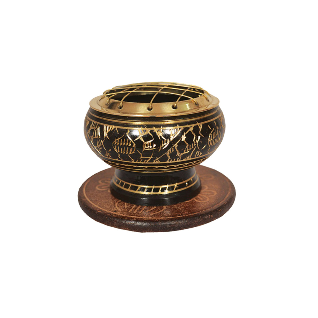 Brass Screen Charcoal Incense Burner