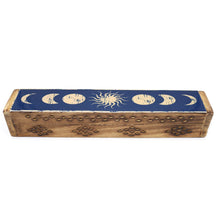 Load image into Gallery viewer, Celestial Phases Coffin Incense Burner
