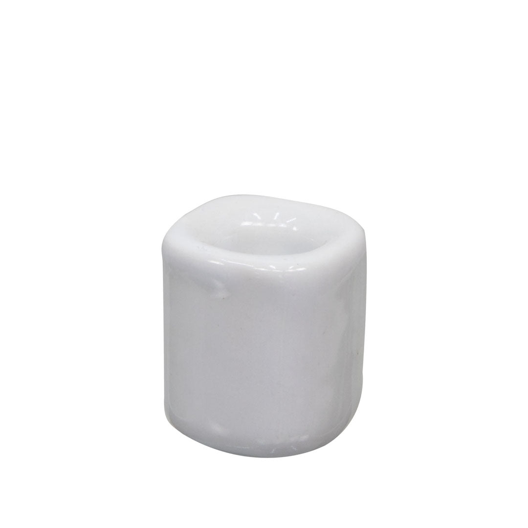 Ceramic Ritual Candle Holder - White