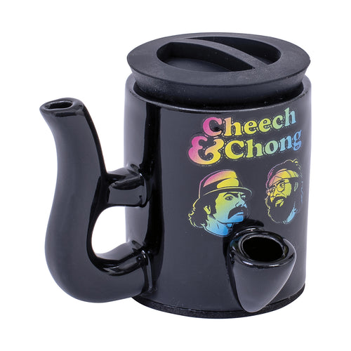 Cheech & Chong Stash Jar Pipe - Black