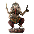 Dancing Ganesha On Lotus Statue