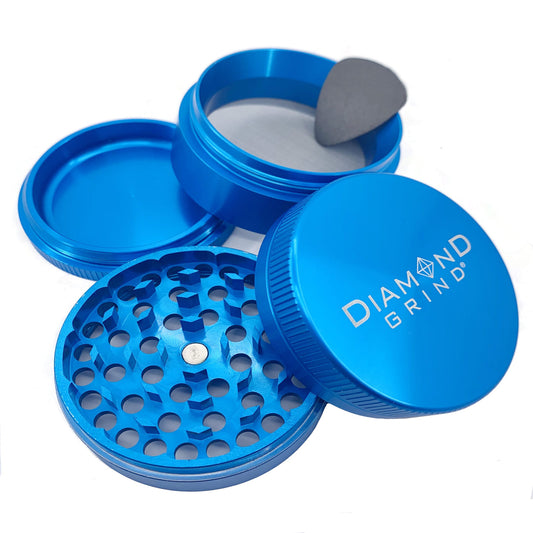 Diamond Grind 40mm 4pc Annodized Grinder - Aqua