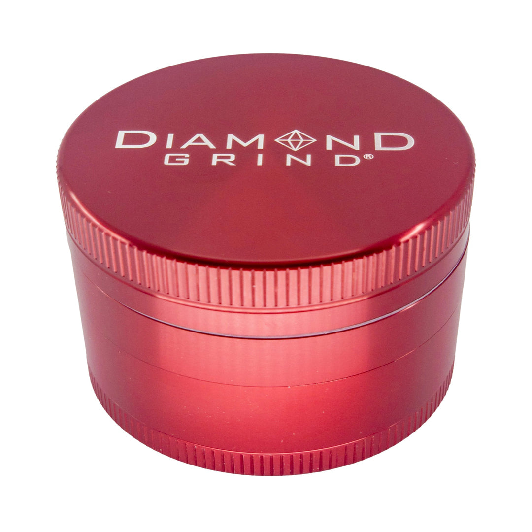 Diamond Grind 40mm 4pc Annodized Grinder - Red