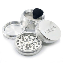 Load image into Gallery viewer, Diamond Grind 50mm 4pc Silver Grinder
