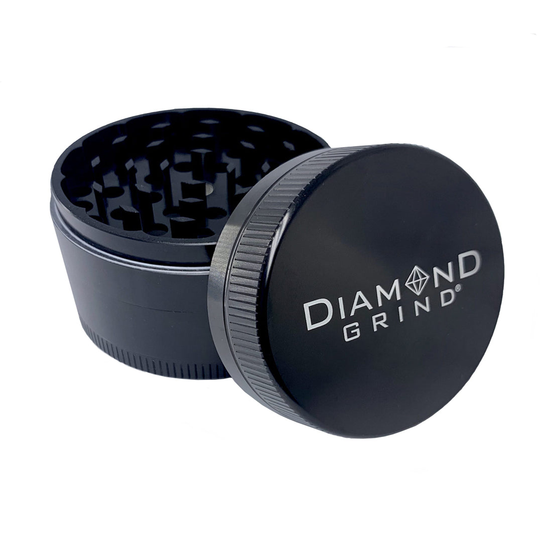 Diamond Grind 56mm 4pc Annodized Grinder - Black