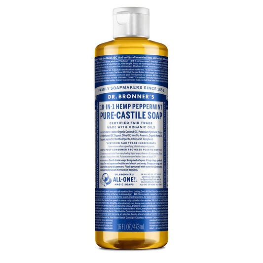 Dr. Bronner's Peppermint Liquid Soap - 16oz