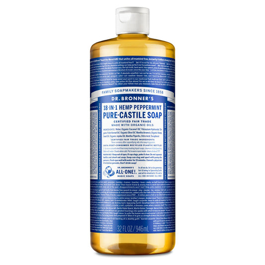 Dr. Bronner's Peppermint Liquid Soap - 32oz