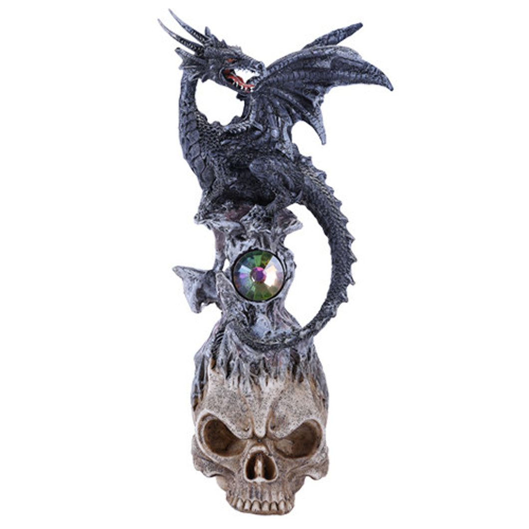 Dragon On Skull 11166 Statue