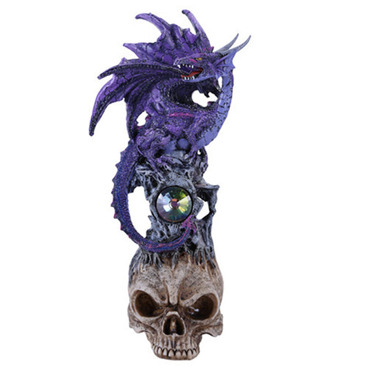 Dragon On Skull 11167 Statue