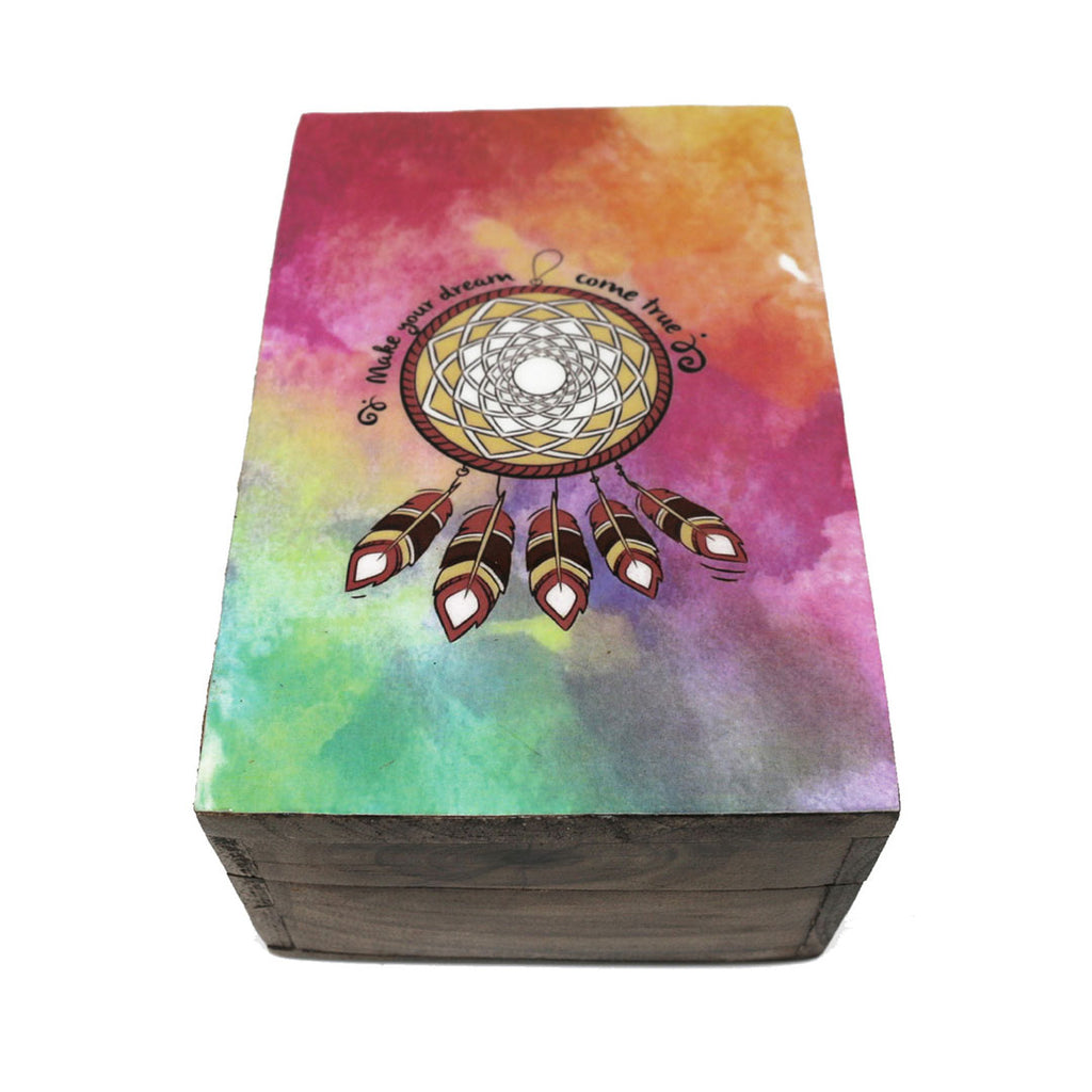 Dreamcatcher Wooden Box - Brown