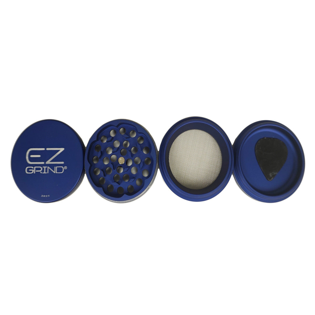 EZ Grind 40mm 4pc Matte Grinder - Blue