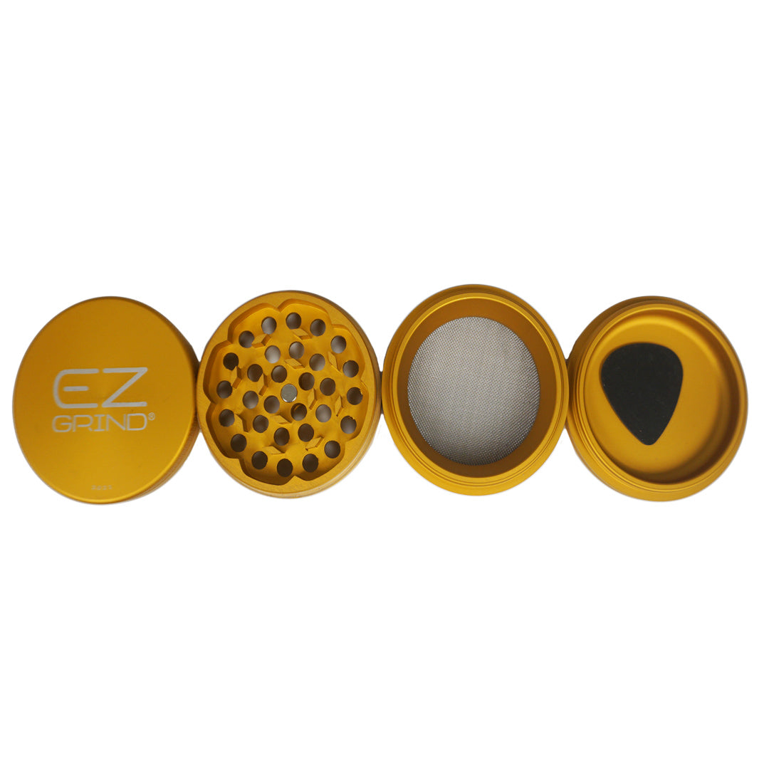 EZ Grind 40mm 4pc Matte Grinder - Gold