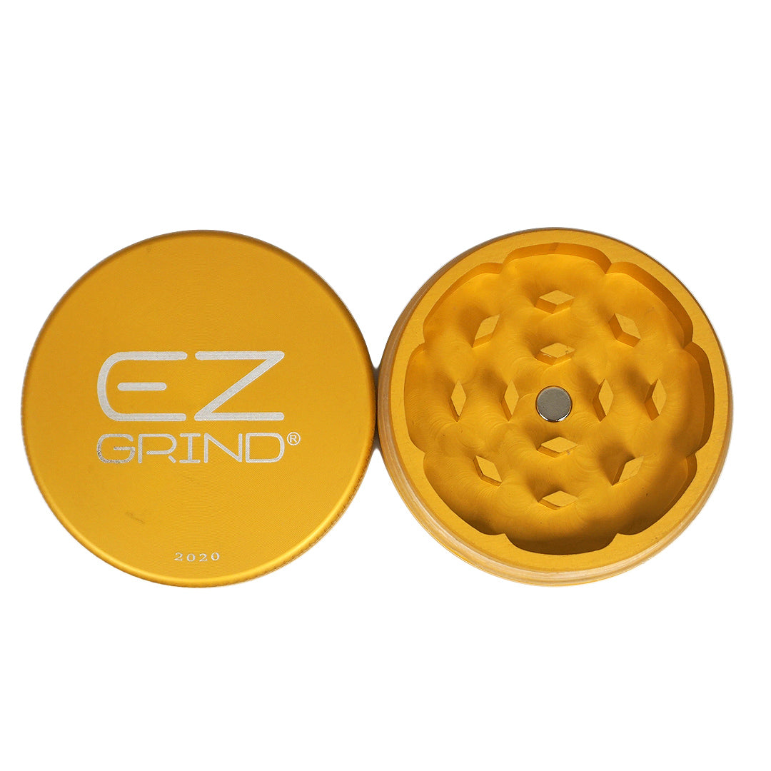 EZ Grind 50mm 2pc Matte Grinder - Gold