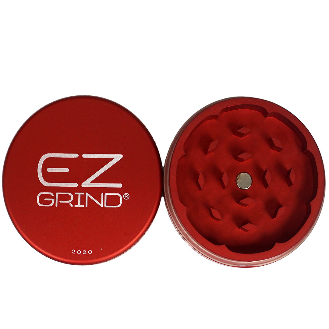 EZ Grind 50mm 2pc Matte Grinder - Red