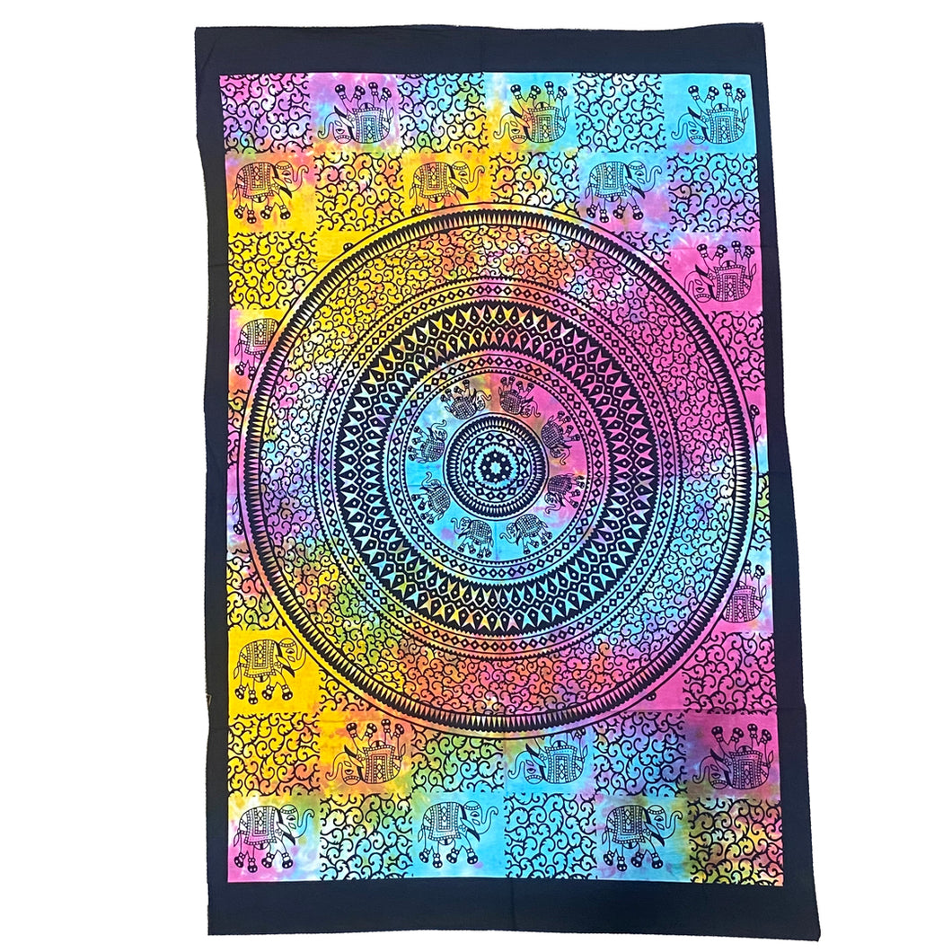 Elephant Tie-Dye Tapestry