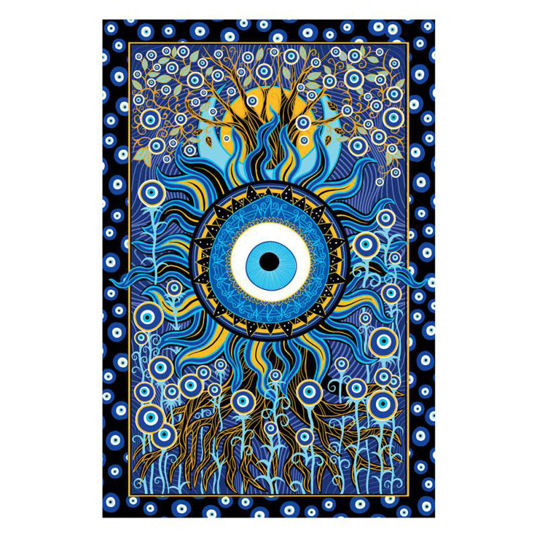 Evil Eye 3D Tapestry