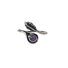 Load image into Gallery viewer, Feather &amp; Amethyst Ring
