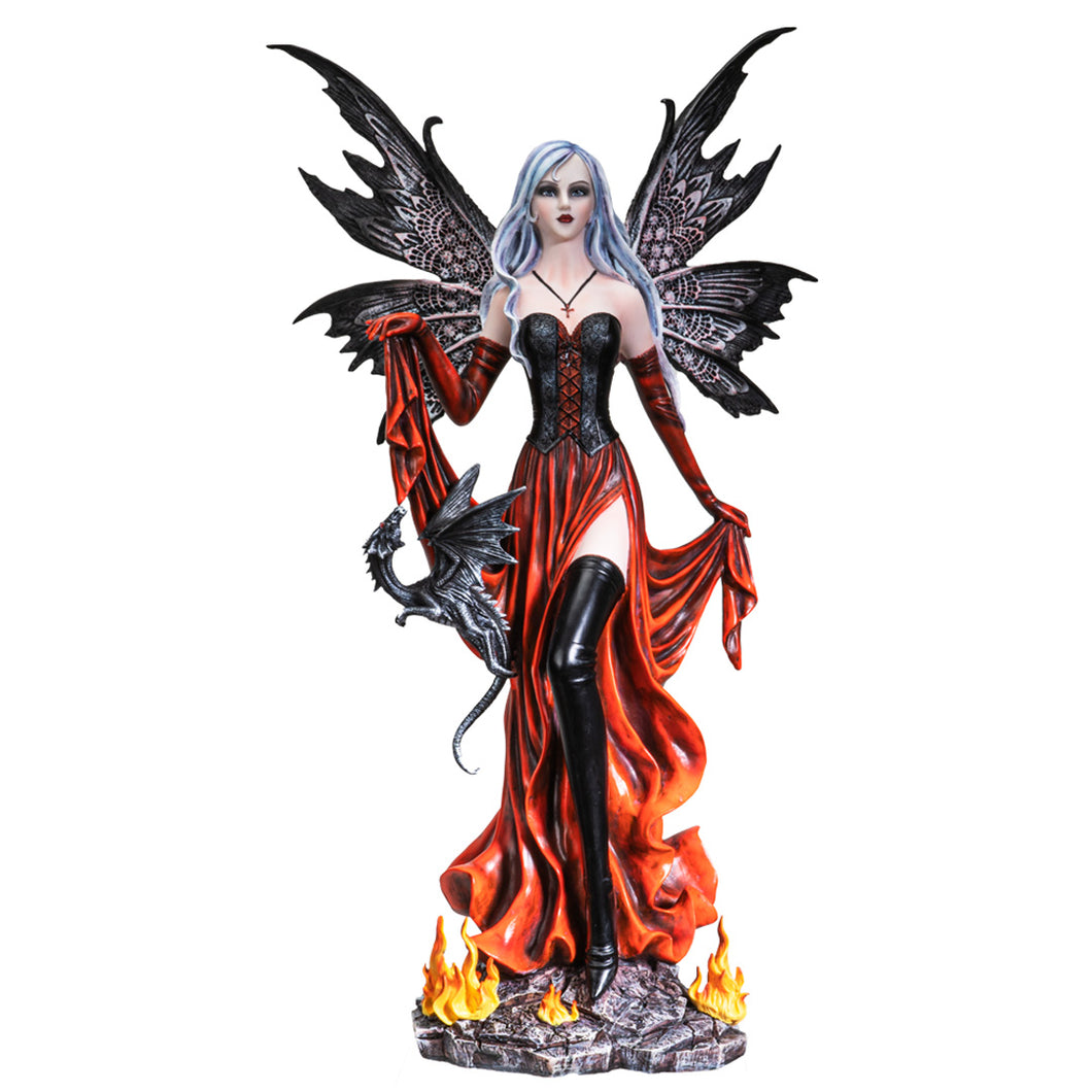 Fire Fairy & Dragon Statue