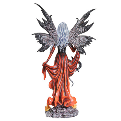 Fire Fairy & Dragon Statue