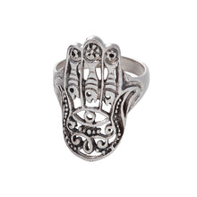Load image into Gallery viewer, Fish Amulet Fatima Hand Ring
