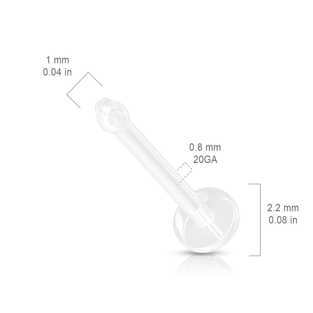 Flat Top 3/8" 18ga Bioflex Nose Retainer