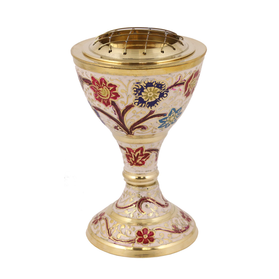 Floral Charcoal Incense Burner