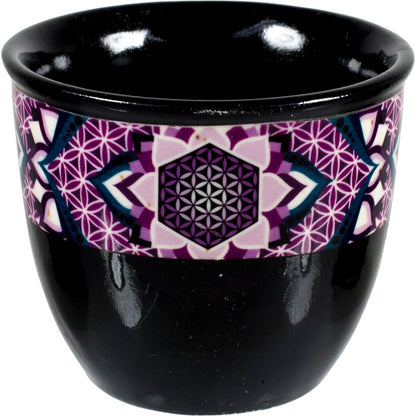 Flower Of Life Smudge Pot