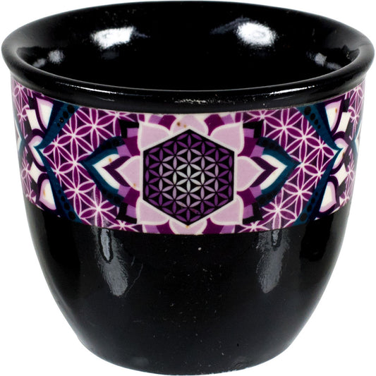 Flower Of Life Smudge Pot