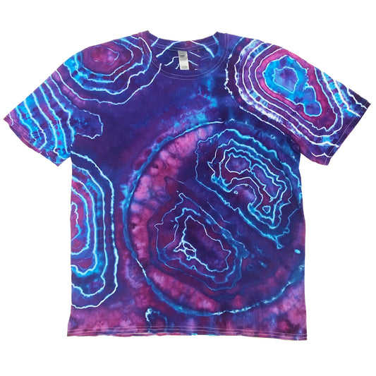 Handmade Geode Tie-Dye T-Shirt Large