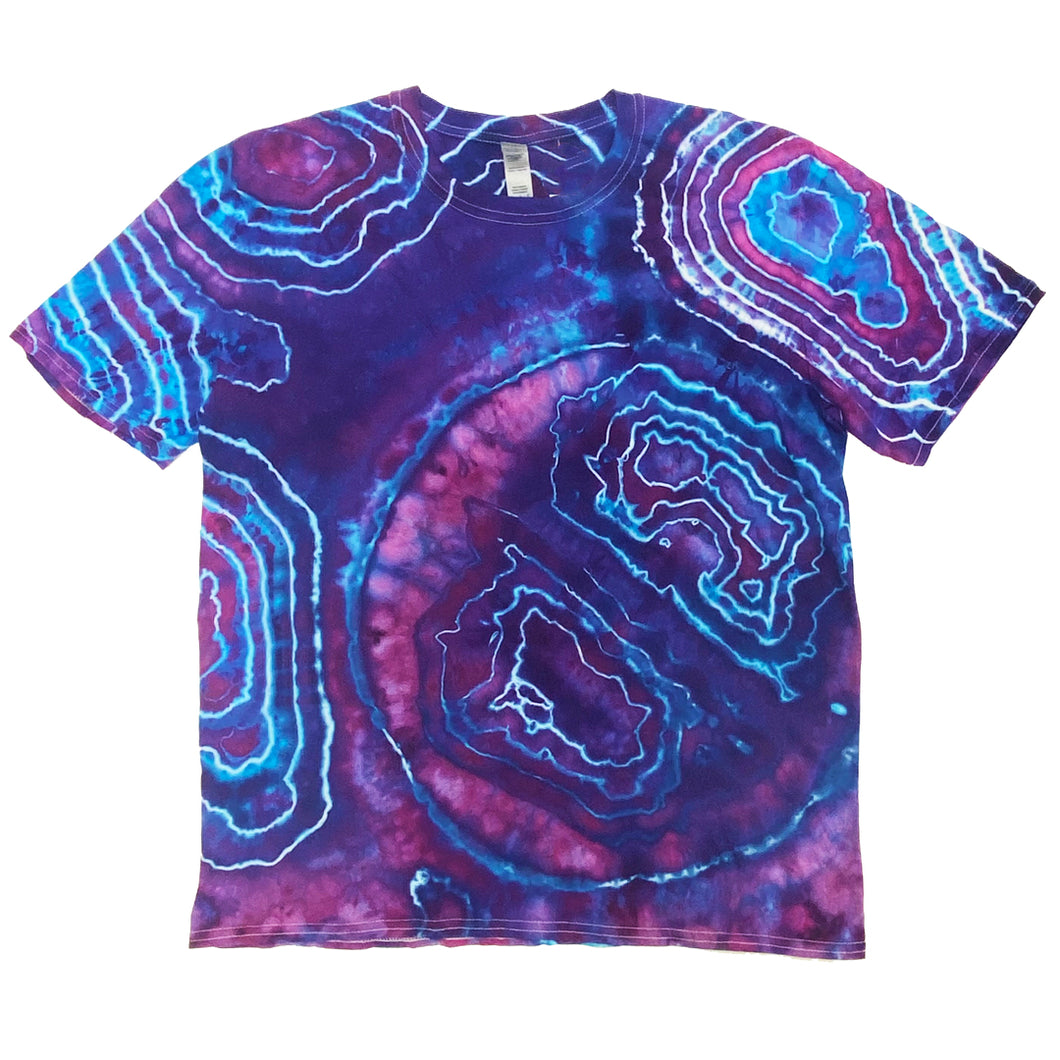 Handmade Geode Tie-Dye T-Shirt Large