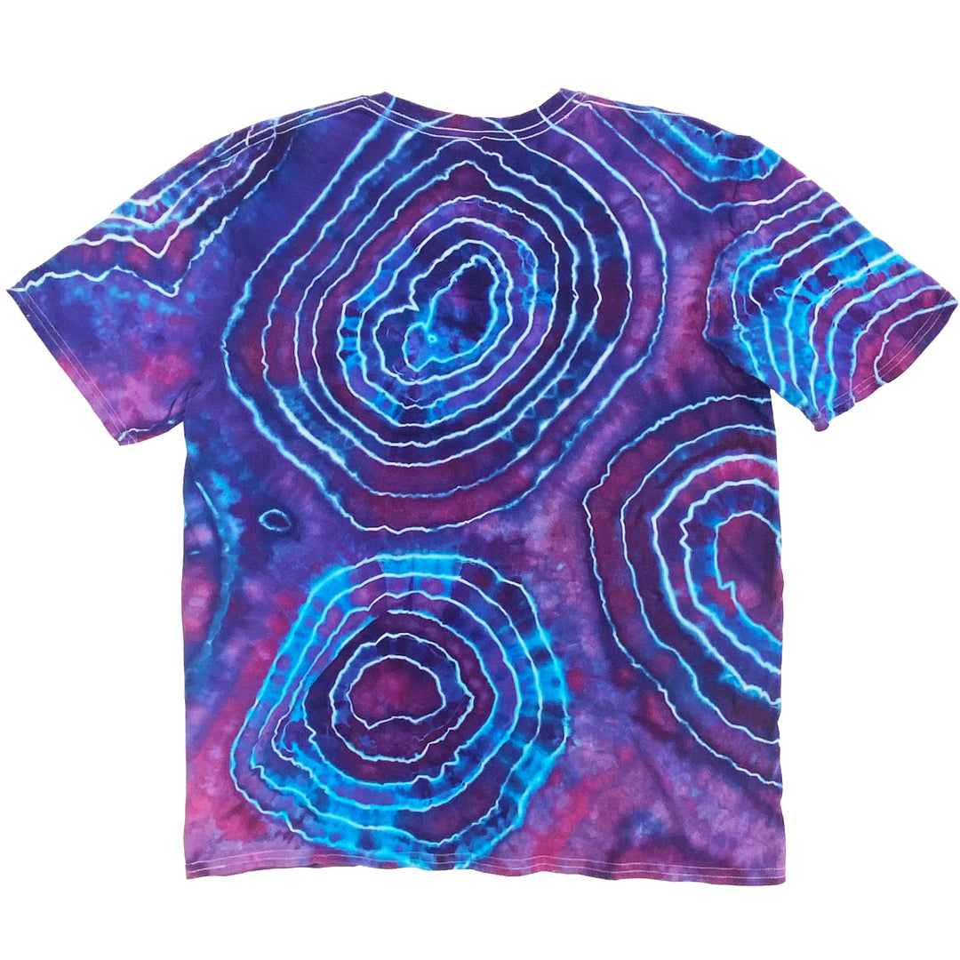 Handmade Geode Tie-Dye T-Shirt Large