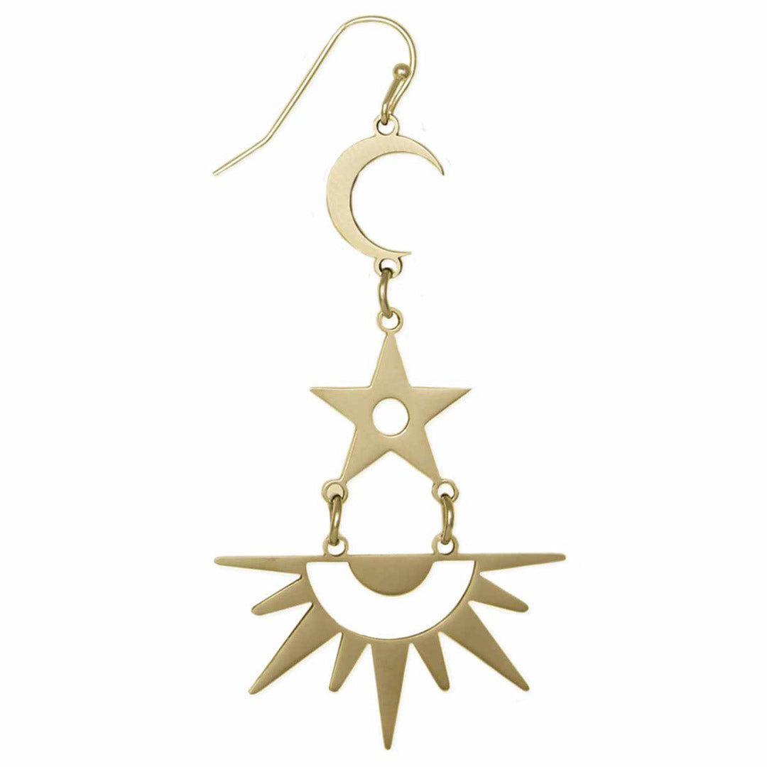 Gold Skies Celestial Earrings