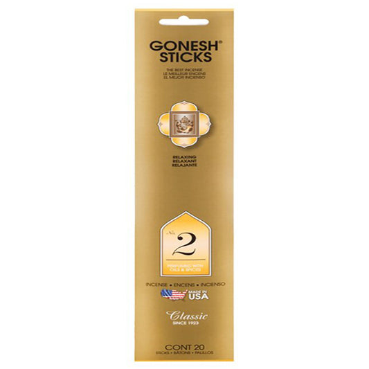 Gonesh Classic No. 2 Incense Sticks 20ct