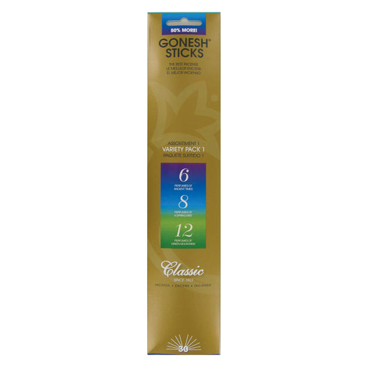 Gonesh Classic Variety #1 Incense Sticks 30ct