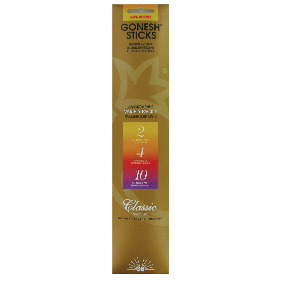 Gonesh Classic Variety #2 Incense Sticks 30ct