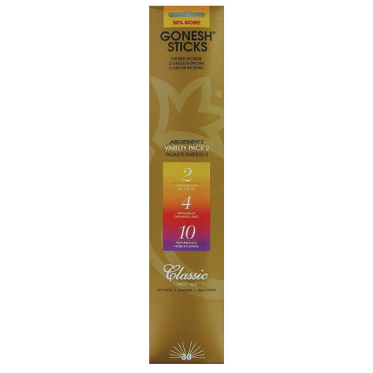 Gonesh Classic Variety #2 Incense Sticks 30ct