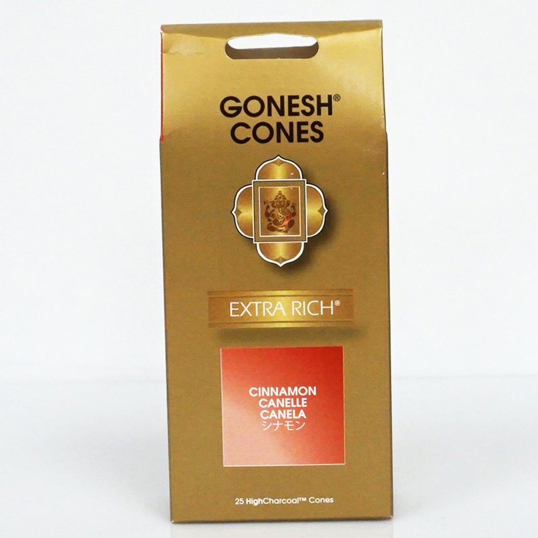 Gonesh Extra Rich Cinnamon Incense Cones 25ct