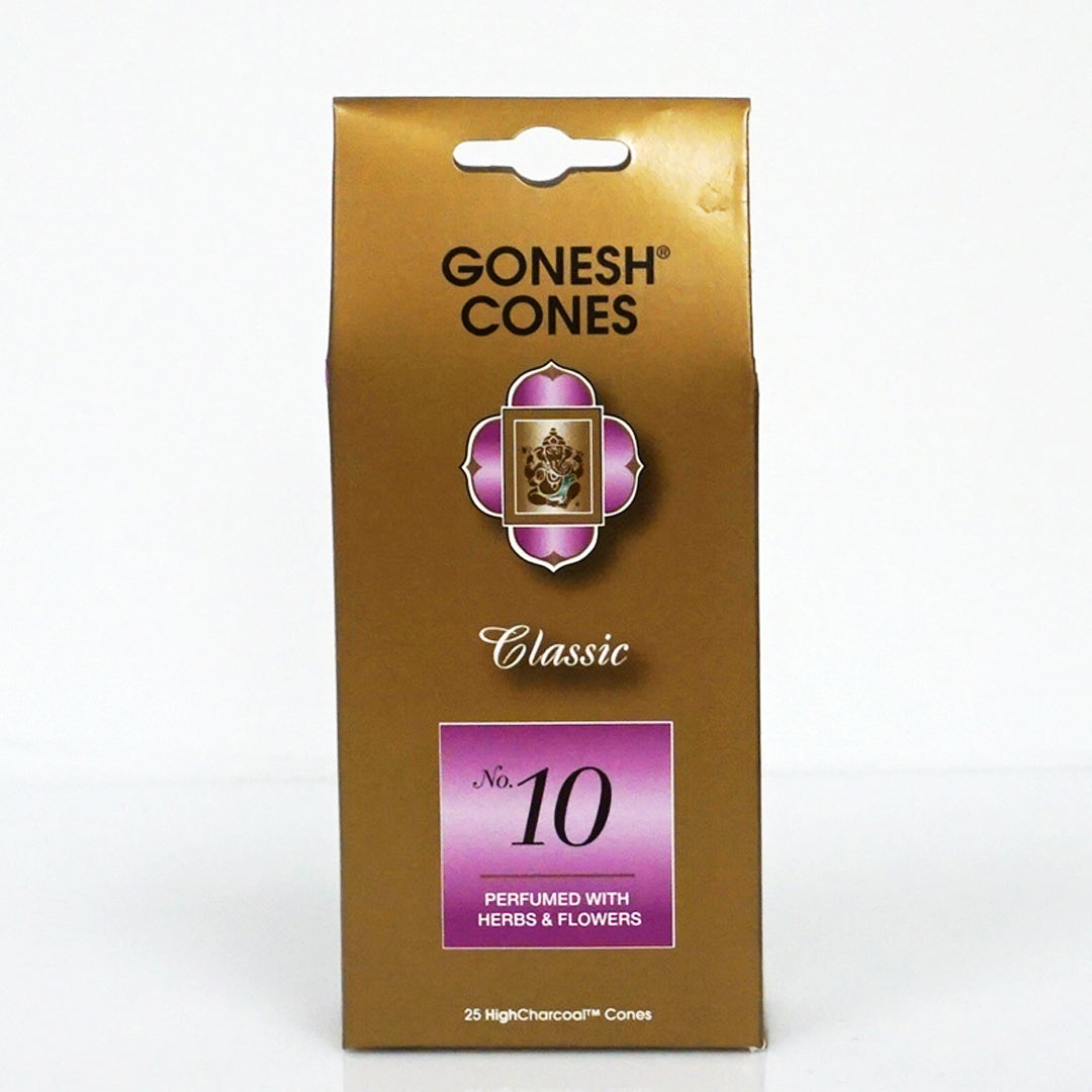 *Gonesh Classic No. 10 Incense Cones 25ct