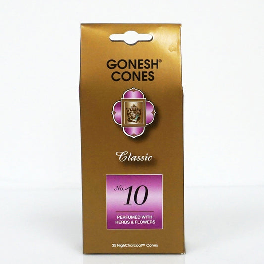 Gonesh Classic No. 10 Incense Cones 25ct