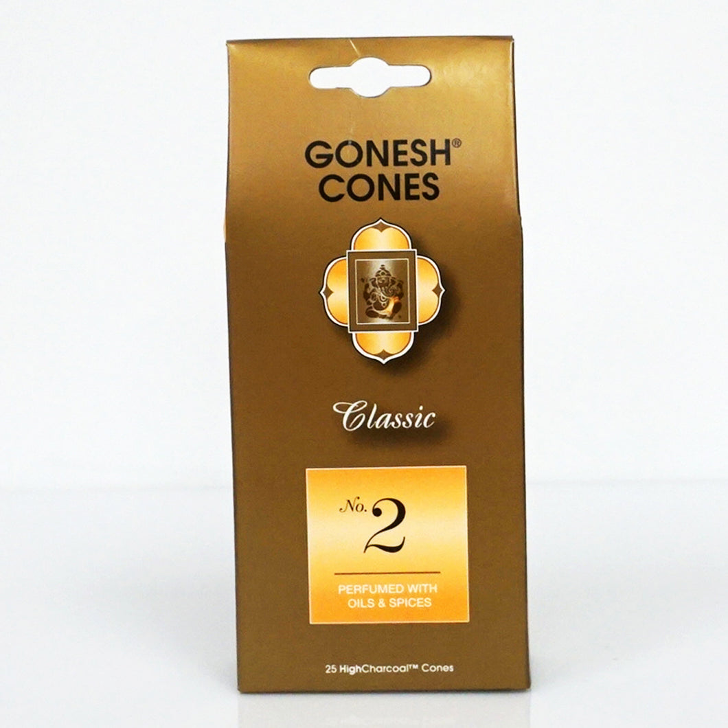 Gonesh Classic No. 2 Incense Cones 25ct